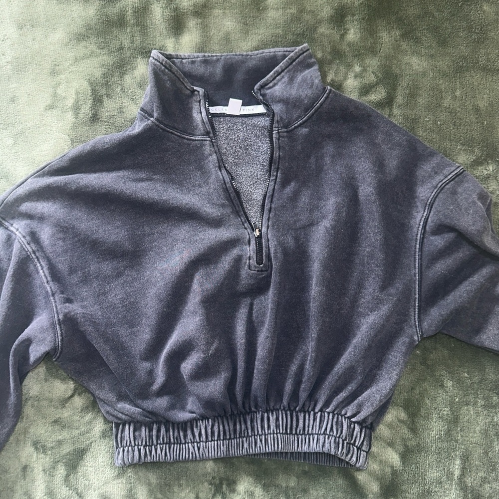 Celebrity Pink Gray Cowl Neck Sweater